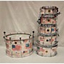 Used OUTLAW DRUMS 2021 Custom Sound Control Kit Drum Kit American Flag Distressed