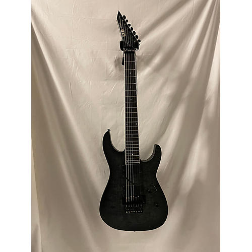 ESP 2021 LTD M-1007 QM FR Solid Body Electric Guitar Black Sunburst Satin