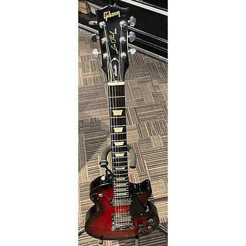 Gibson 2021 Les Paul Studio Solid Body Electric Guitar Black Cherry Burst