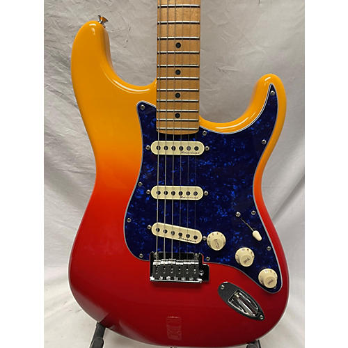 Fender 2021 Player Plus Stratocaster Solid Body Electric Guitar Tequila Sunrise
