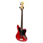Used Squier 2021 Vintage Modified Jaguar Bass Special Electric Bass Guitar Crimson Red Trans