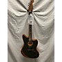 Used Fender 2022 ACOUSTASONIC JAGUAR Acoustic Electric Guitar Satin Black
