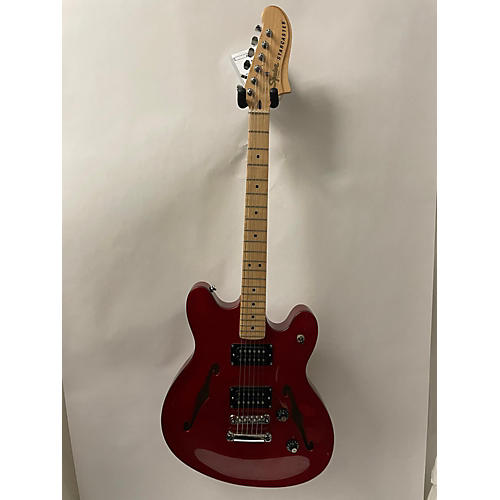 Squier 2022 Affinity Series Starcaster Hollow Hollow Body Electric Guitar Candy Apple Red