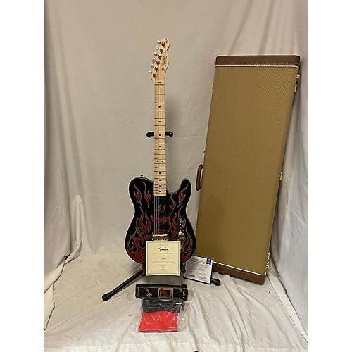 Fender 2022 Artist Series James Burton Telecaster Solid Body Electric Guitar Red and Black