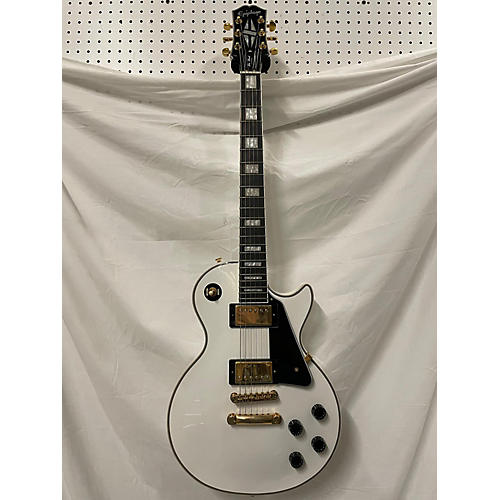 Epiphone 2022 Les Paul Custom Pro Solid Body Electric Guitar Alpine White