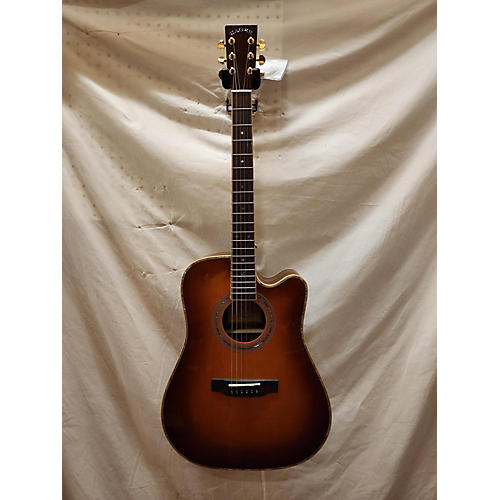 Zager 2022 ZAD 900CE Acoustic Electric Guitar 2 Tone Sunburst