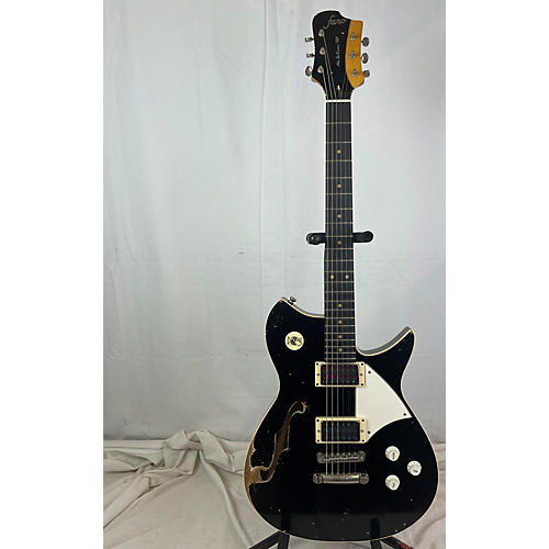 Fano Guitars 2023 Alt De Facto RB6 Thinline Hollow Body Electric Guitar Bull Black