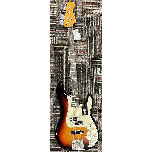 Fender 2023 American Ultra Precision Bass Electric Bass Guitar 3 Tone Sunburst