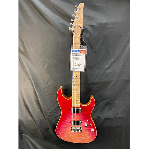 Tom Anderson 2023 Drop Top Solid Body Electric Guitar strawberry shortcake wakesurf with binding