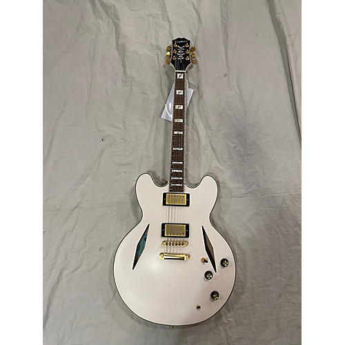 Epiphone 2023 Emily Wolfe Sheraton Hollow Body Electric Guitar Matte White