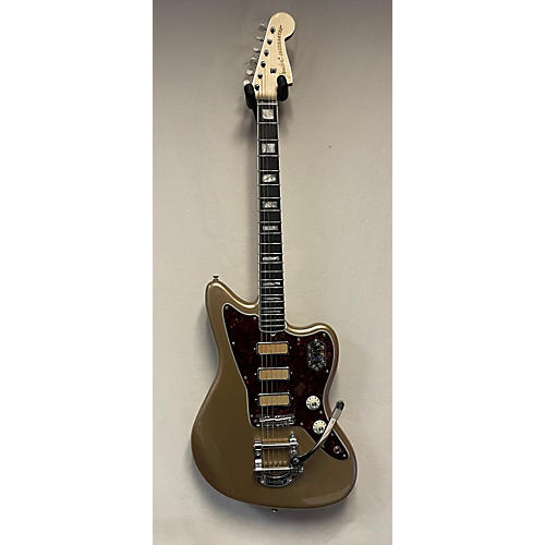 Fender 2023 Gold Foil Jazzmaster Solid Body Electric Guitar Shoreline Gold