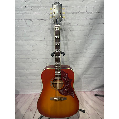 Epiphone 2023 INSPIRED BY GIBSON HUMMINGBIRD Acoustic Electric Guitar Cherry Sunburst