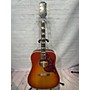 Used Epiphone 2023 INSPIRED BY GIBSON HUMMINGBIRD Acoustic Electric Guitar Cherry Sunburst