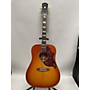 Used Epiphone 2023 Inspired By Gibson Hummingbird Acoustic Electric Guitar Aged Cherry Sunburst