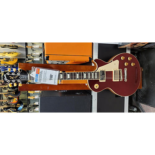 Gibson 2023 Les Paul Standard 1950S Neck Solid Body Electric Guitar Candy Apple Red Metallic