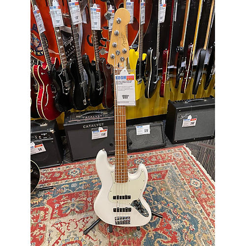 Fender 2023 Player Jazz Bass V Electric Bass Guitar Polar White