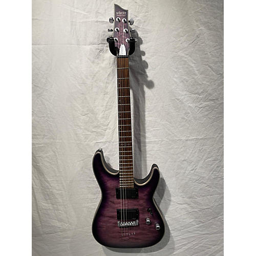 Schecter Guitar Research 2024 C1 Platinum Solid Body Electric Guitar Trans Purple