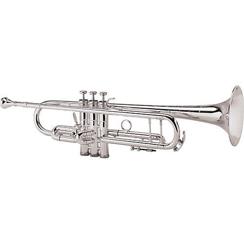 King 2055 Silver Flair Series Bb Trumpet 2055T Silver 1st Valve Thumb Trigger