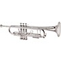King 2055 Silver Flair Series Bb Trumpet 2055T Silver 1st Valve Thumb Trigger
