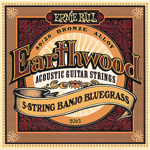 2063 Earthwood 80/20 Bronze 5-String Banjo Bluegrass Strings