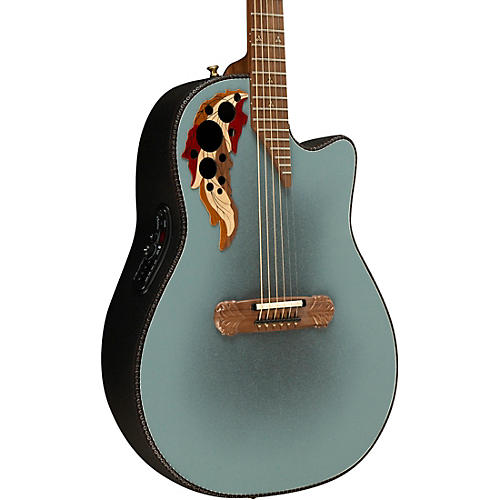 Ovation 2087GT Adamas Series Deep Contour Acoustic-Electric Guitar Reverse Blue Burst