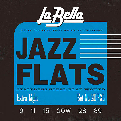 LaBella 20P Jazz Flats Guitar Strings Extra Light (9 - 39)