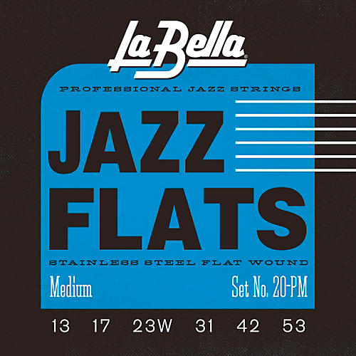LaBella 20P Jazz Flats Guitar Strings Medium (13 - 53)