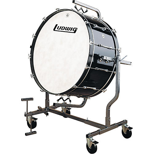 20X36 CONCERT BASS DRUM BLACK WITH LE788 STAND