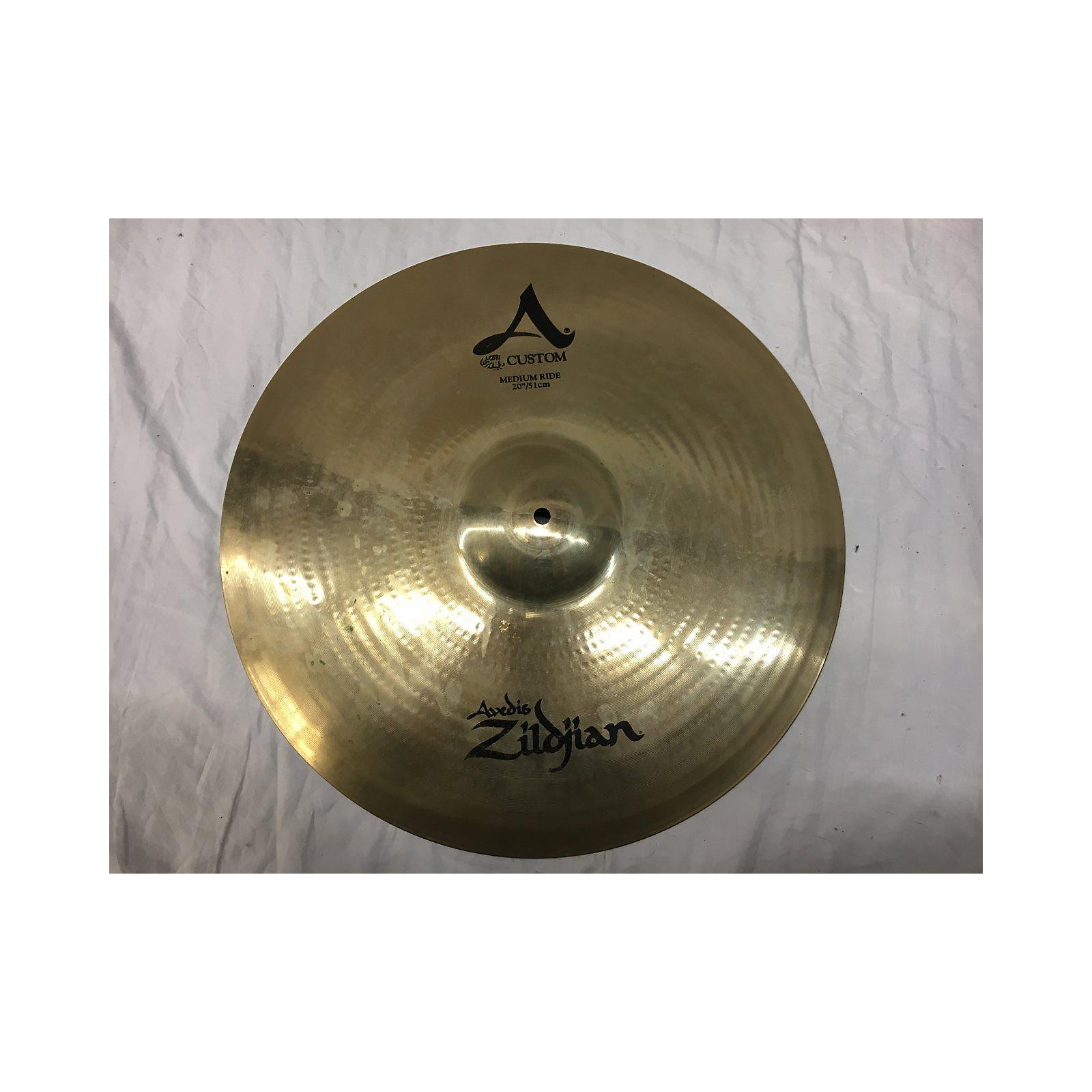 Used Zildjian 20in A Custom Medium Ride Cymbal 40 Musician's Friend