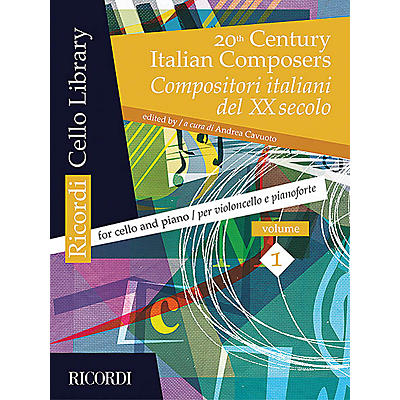 Ricordi 20th Century Italian Composers, Vol. 1 (Cello and Piano) String Series Softcover