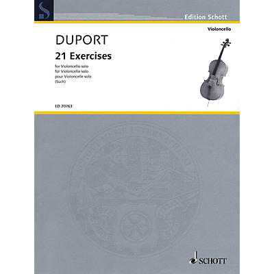 Schott 21 Exercises (for Cello Solo) String Series Softcover