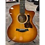 Used Taylor 214CE DELUXE SPECIAL; EDITION Acoustic Electric Guitar SHADED BURST