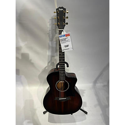 Taylor 214CE DLX LTD TRANS GRAY Acoustic Electric Guitar
