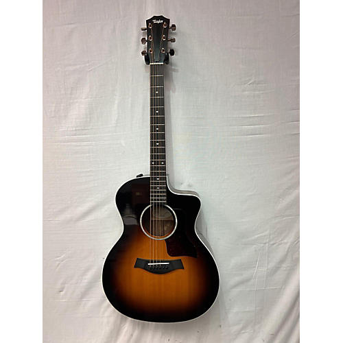 Taylor 214CE Deluxe Acoustic Electric Guitar 2 Tone Sunburst