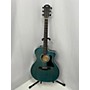 Used Taylor 214CE Deluxe LTD Acoustic Electric Guitar Blue