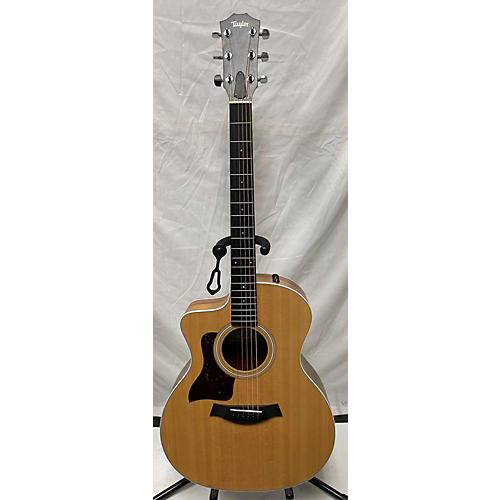 Taylor 214CE Koa Left Handed Acoustic Electric Guitar Natural