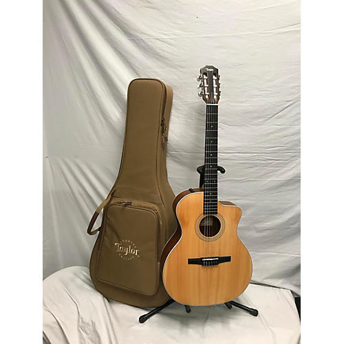 Taylor 214CEN Classical Acoustic Electric Guitar Natural