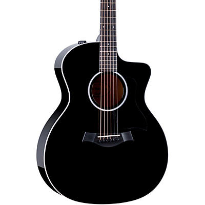 Taylor 214ce BLK Plus Grand Auditorium Acoustic-Electric Guitar -