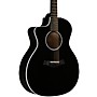 Taylor 214ce BLK Plus Grand Auditorium Left-Handed Acoustic-Electric Guitar Black