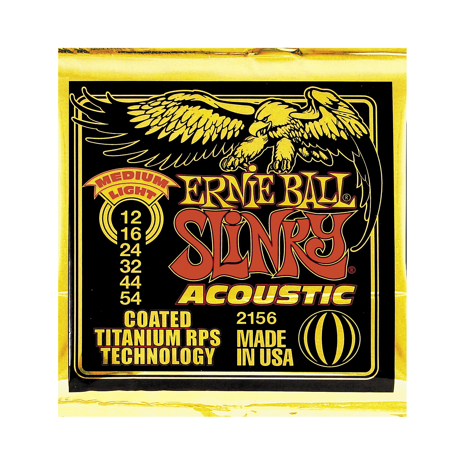 Ernie Ball 2156 Coated Slinky Medium Light Acoustic Guitar Strings