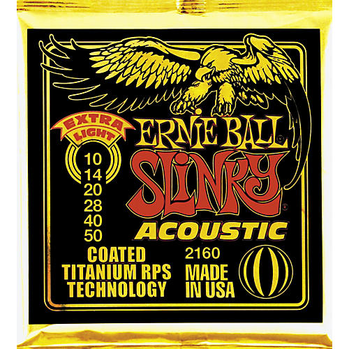 2160 Extra Light Coated Slinky Acoustic Guitar Strings