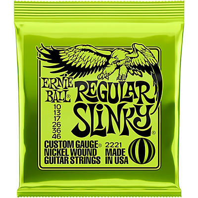 Ernie Ball 2221 Regular Slinky (10-46) Nickel Wound Electric Guitar Strings