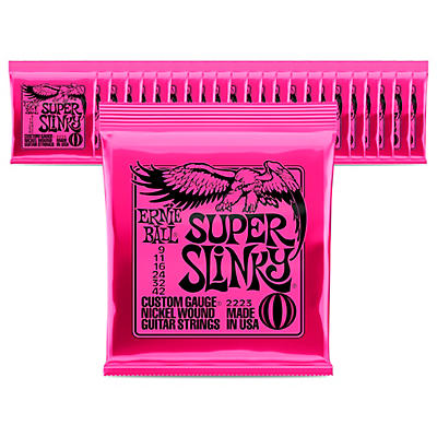 Ernie Ball 2223 Nickel Regular Slinky Electric Guitar Strings 24-Pack
