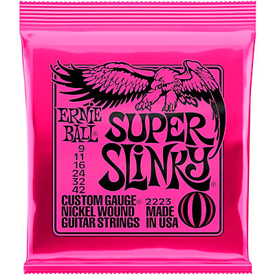 Ernie Ball 2223 Super Slinky Nickel Wound Electric Guitar Strings - (9-42)