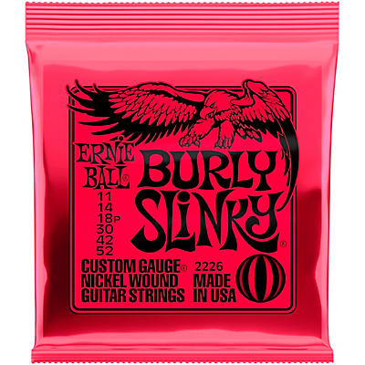 Ernie Ball 2226 Burly Slinky Nickel Wound Electric Guitar Strings (11-52)