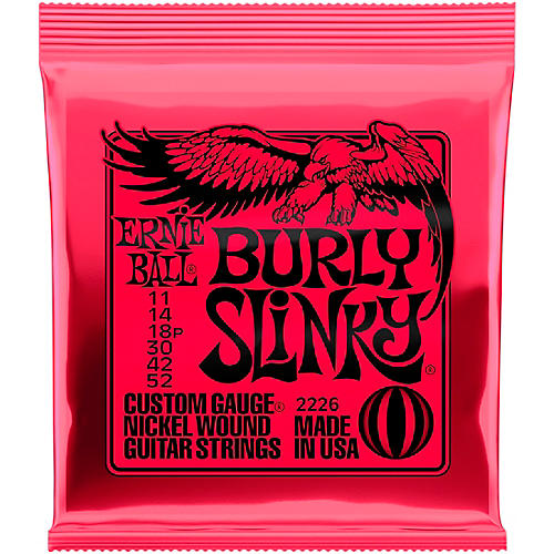 Ernie Ball 2226 Burly Slinky Nickel Wound Electric Guitar Strings (11-52)