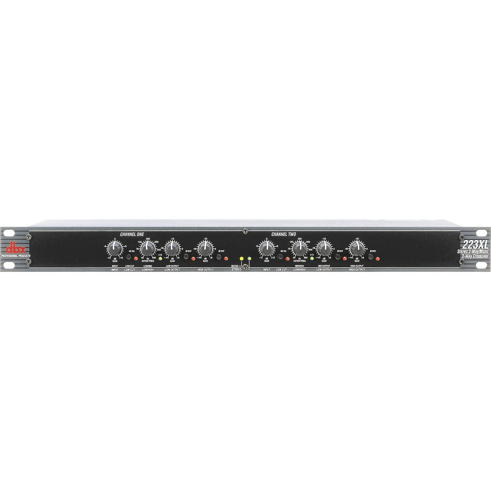 dbx 223XL Stereo 2-Way/Mono 3-Way Crossover | Musician's Friend