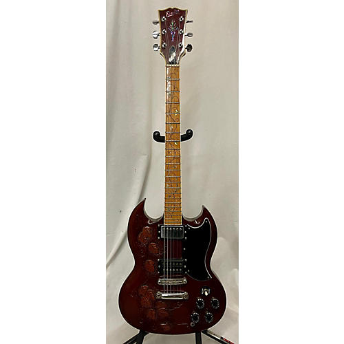 Electra 2247 Oak Tree Of Life Custom Solid Body Electric Guitar Walnut