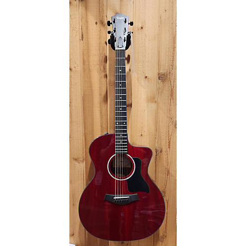 Taylor 224CEKDLX Acoustic Electric Guitar Wine Red
