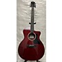 Used Taylor 224CEKDLX Acoustic Electric Guitar Trans Red
